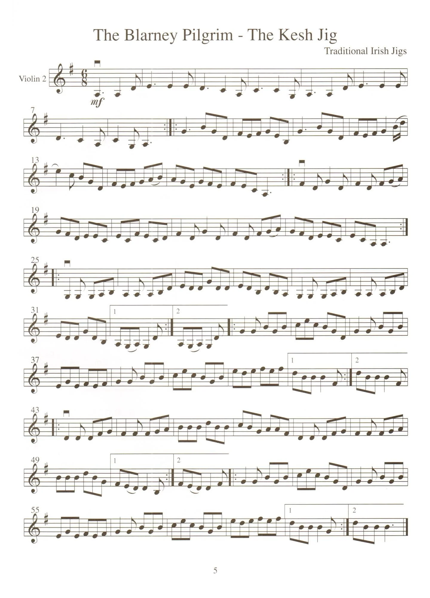 Duncan - Celtic Fiddle Tunes for Solo and Ensemble - 1 or 2 Violins with Piano Accompaniment - Mel Bay Publications - Image 4