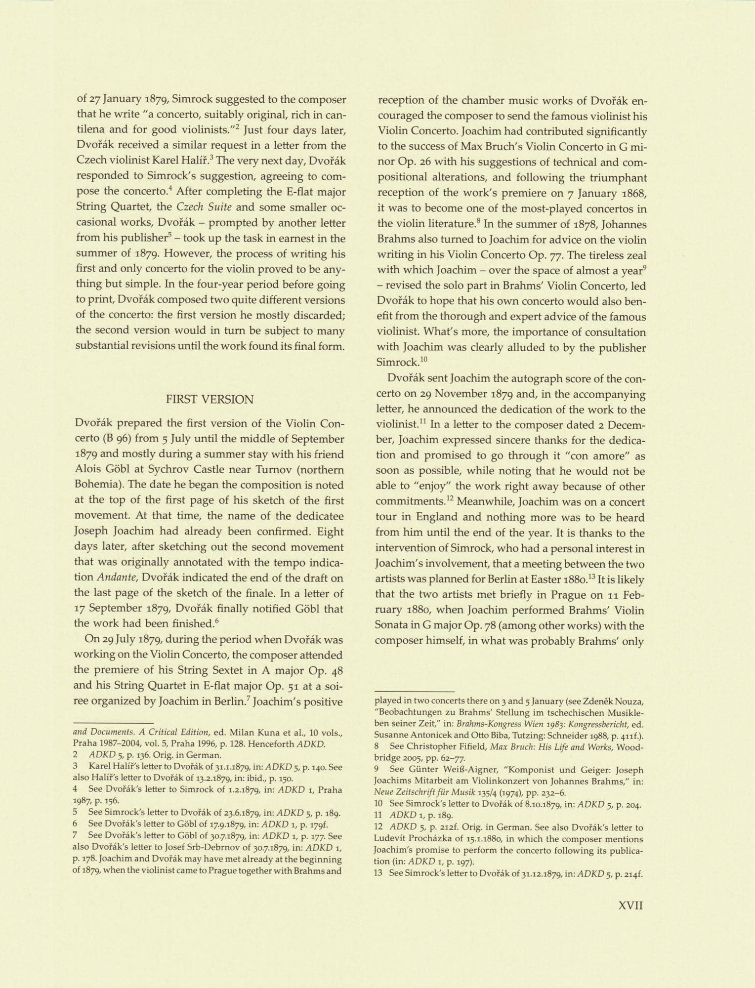 Dvorak, Antonin - Concerto in A minor, op. 53 - for Violin and Piano - edited by Iacopo Cividini - Barenreiter URTEXT - Image 6