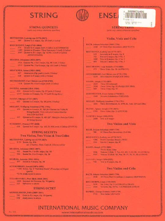 Dvo?ák, Antonín - Terzetto in C Major, Op 74 - transcribed for Violin, Viola, and Cello - edited by Richard Bell and the Seraphin Trio - International Edition - Image 3