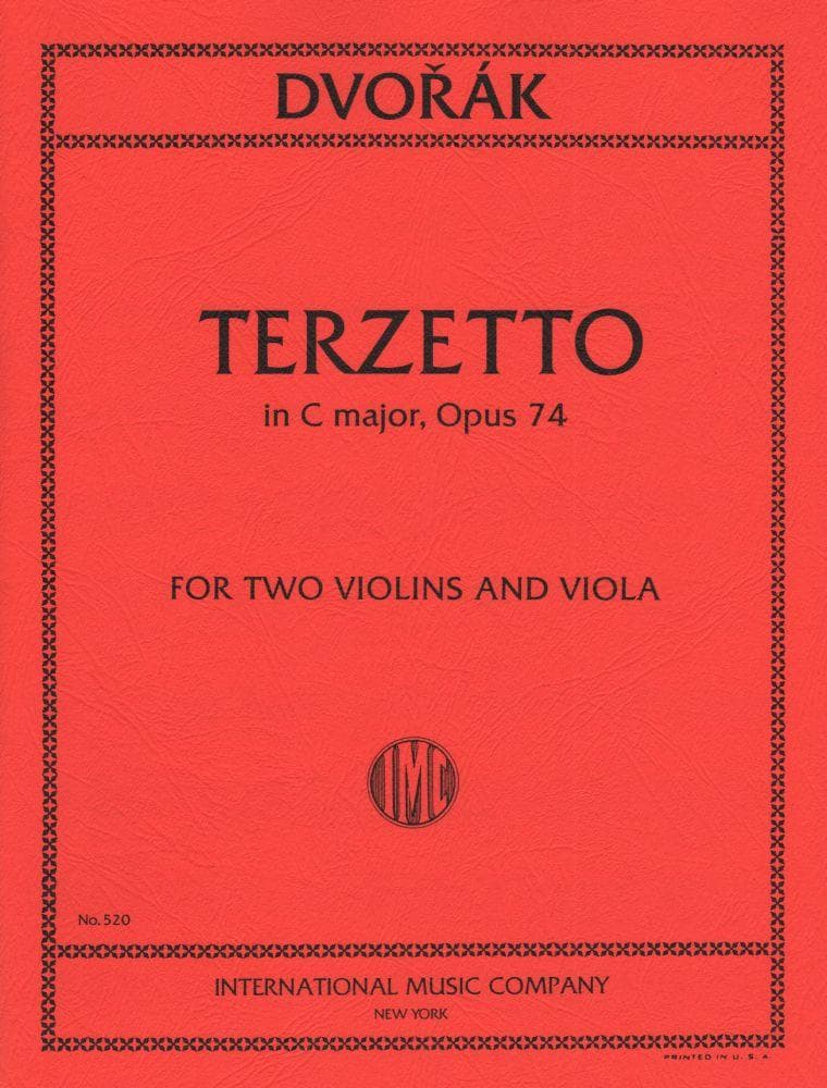 DvorĂĄk, AntonĂn - Terzetto In C Major, Op 74 - Two Violins and Viola - International Music Co