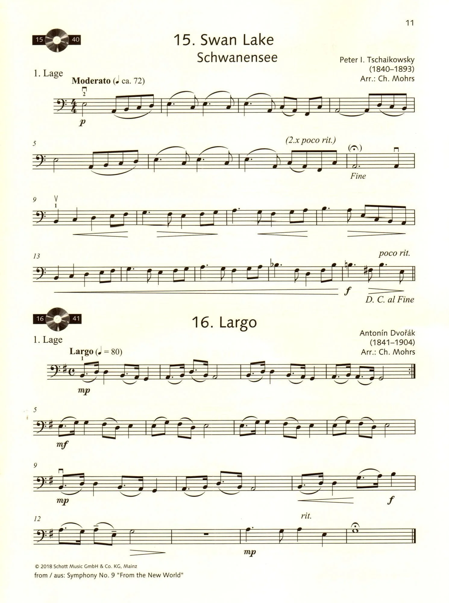 Easy Concert Pieces - for Double Bass and Piano - Schott - Image 3