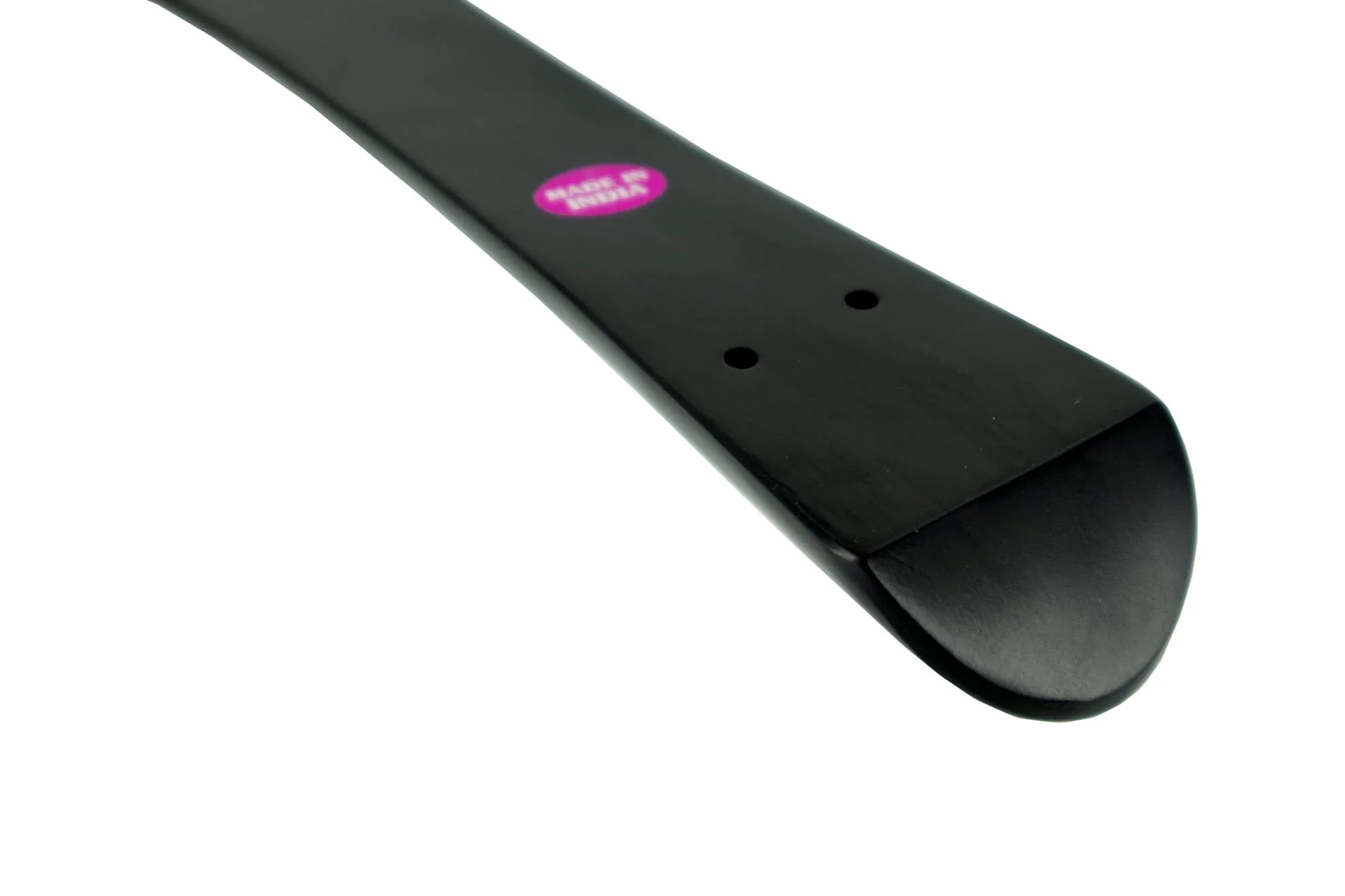 Ebony Double Bass Tailpiece with Perpendicular (visible) Tailgut Holes – 3/4 Size - Image 4