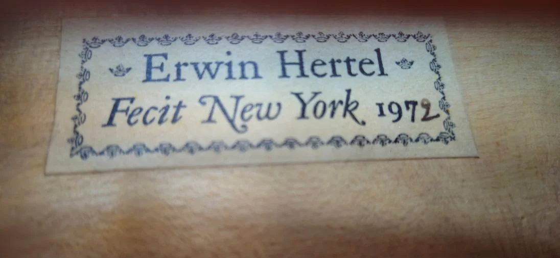 Erwin Hertel Violin, New York, 1972 - Image 5