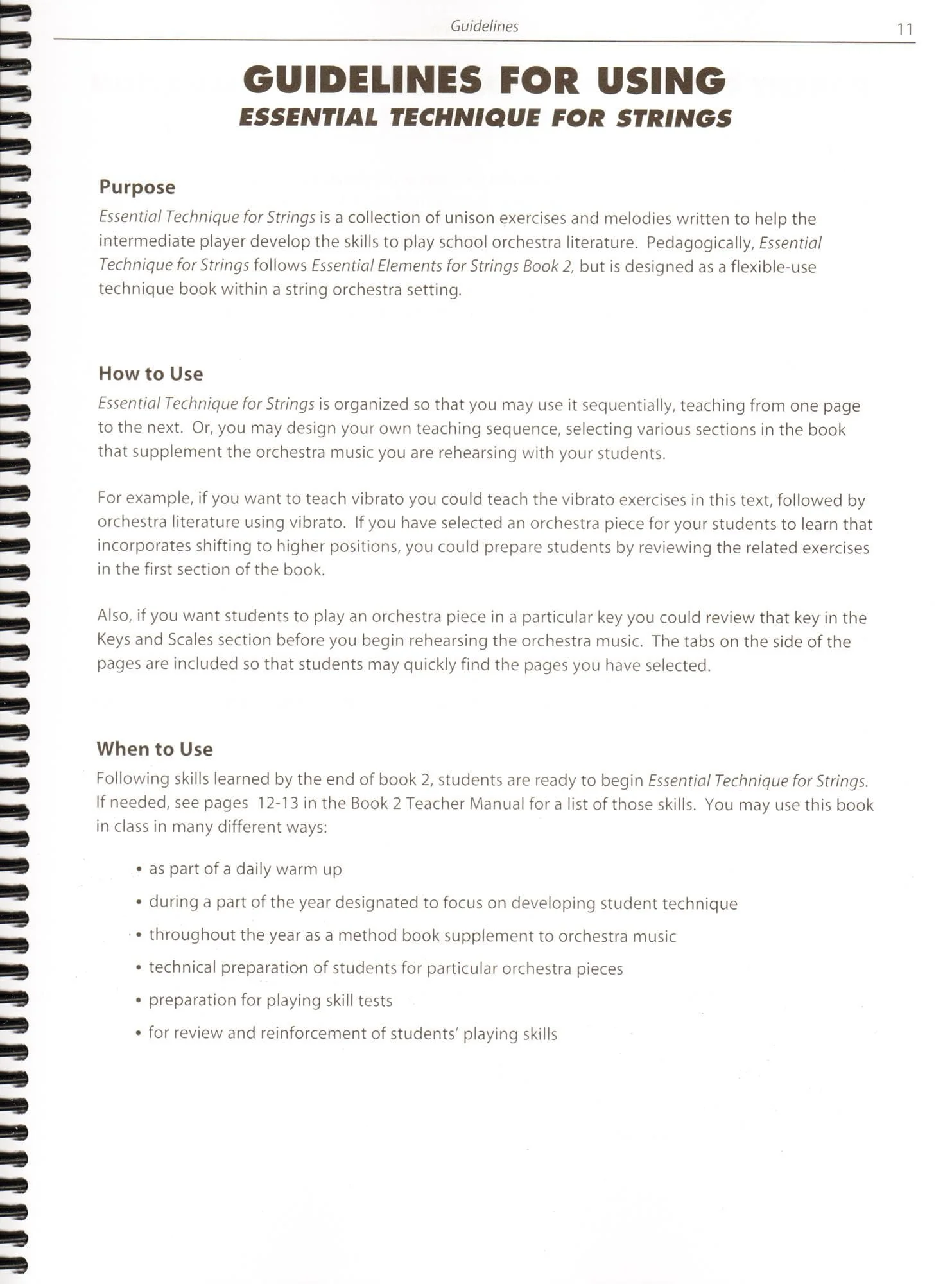 Essential Technique Interactive (formerly 2000) for Strings - Teacher Manual Book 3 - with CD - by Allen/Gillespie/Hayes - Hal Leonard Publication - Image 3