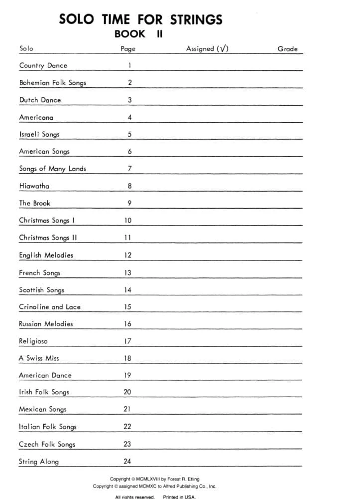 Etling, Forest - Solo Time For Strings, Book 2 - Violin - Alfred Music Publishing - Image 2