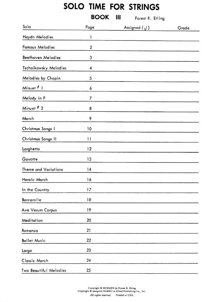 Etling, Forest - Solo Time For Strings, Book 3 - Viola - Alfred Music Publishing - Image 2