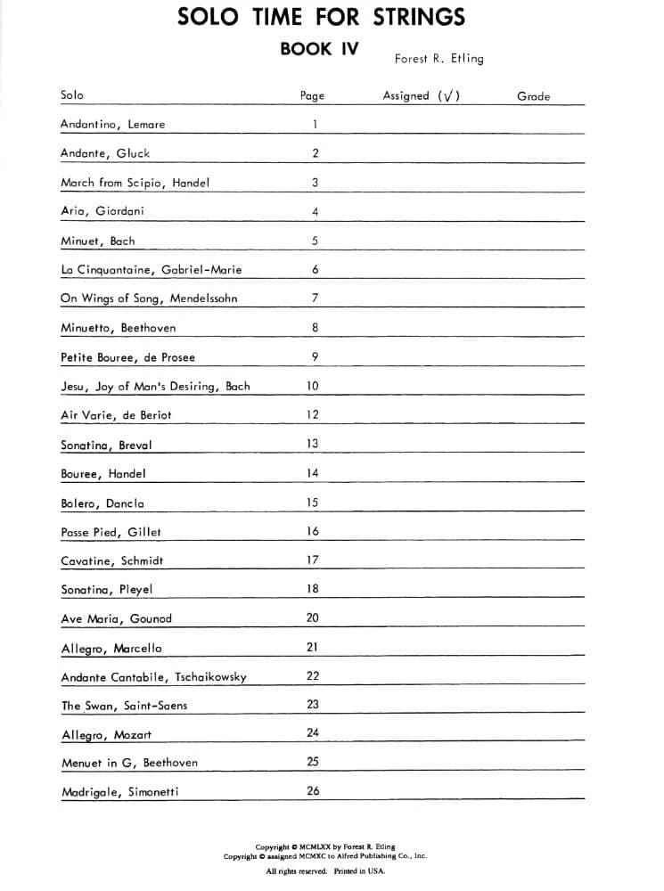 Etling, Forest - Solo Time For Strings, Book 4 - Viola - Alfred Music Publishing - Image 2