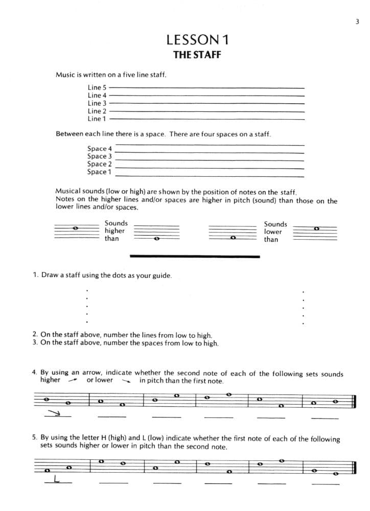 Feldstein, Sandy - Practical Theory, Volume 1 - All Instruments - Alfred Music Publishing - Image 3