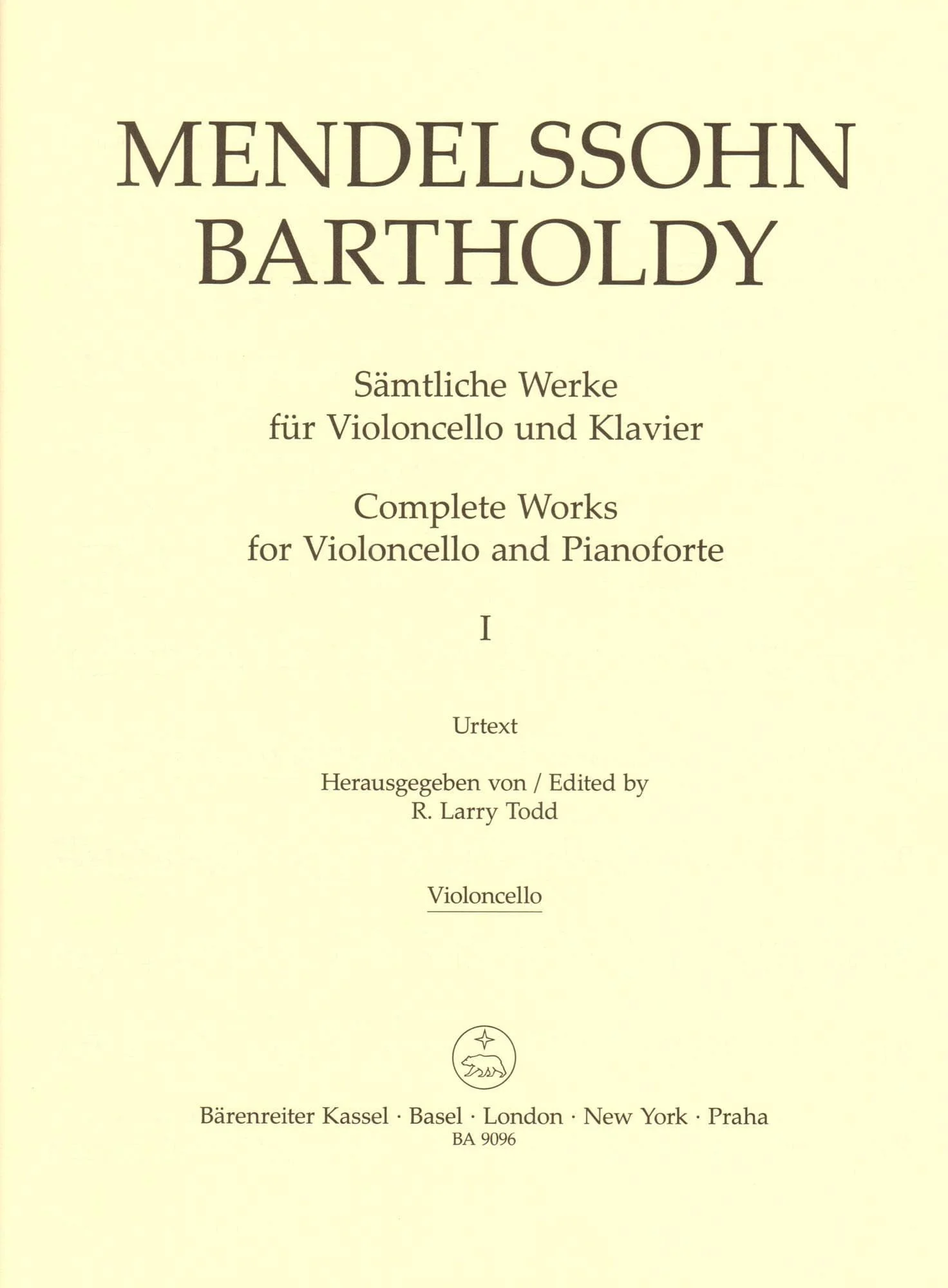 Mendelssohn, Felix - Complete Works, Volume 1: Sonatas - Op. 45, 58 - for Cello and Piano - Barenreiter URTEXT - Image 6