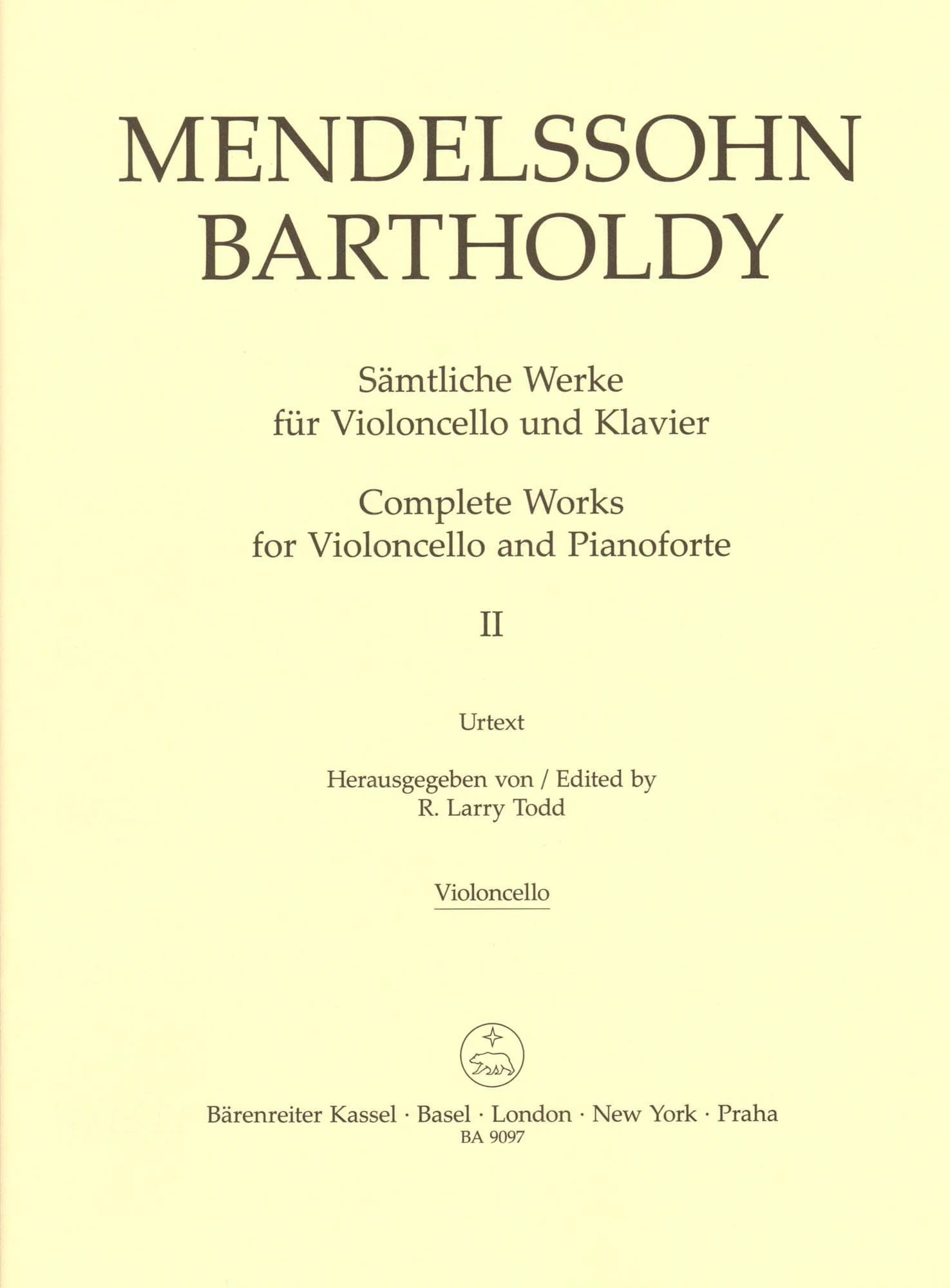 Mendelssohn, Felix - Complete Works, Volume 2 - Op. 17, Op. 109, Assai Tranquillo, Variationen - for Cello and Piano - Barenreiter URTEXT - Image 6