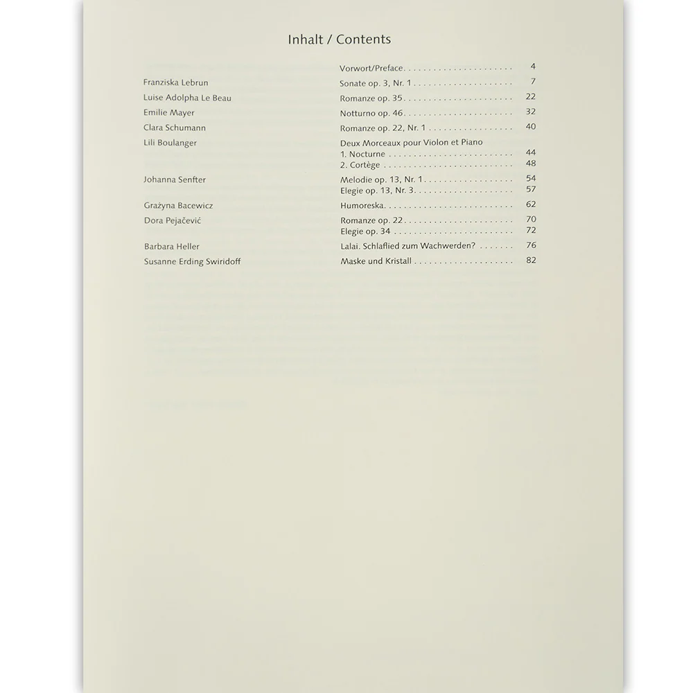 Female Composers: 13 Pieces - Violin & Piano - Schott - Image 3