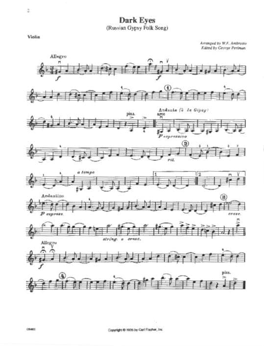 Festival Performance Solos, Volume 1 - Violin part - Carl Fischer Edition - Image 3