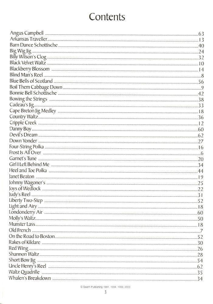 Fiddle Club: Fiddle Tunes for Violin Collection 1 By Dean Marshall & John Crozman Published by Swath Publishing - Image 2