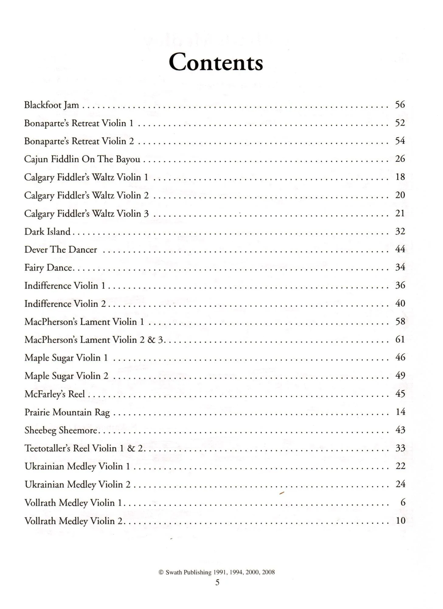 The Fiddle Club: Fiddle Tunes Violin, Collection 3 By Dean Marshall & John Crozman Published by Swath Publishing - Image 3