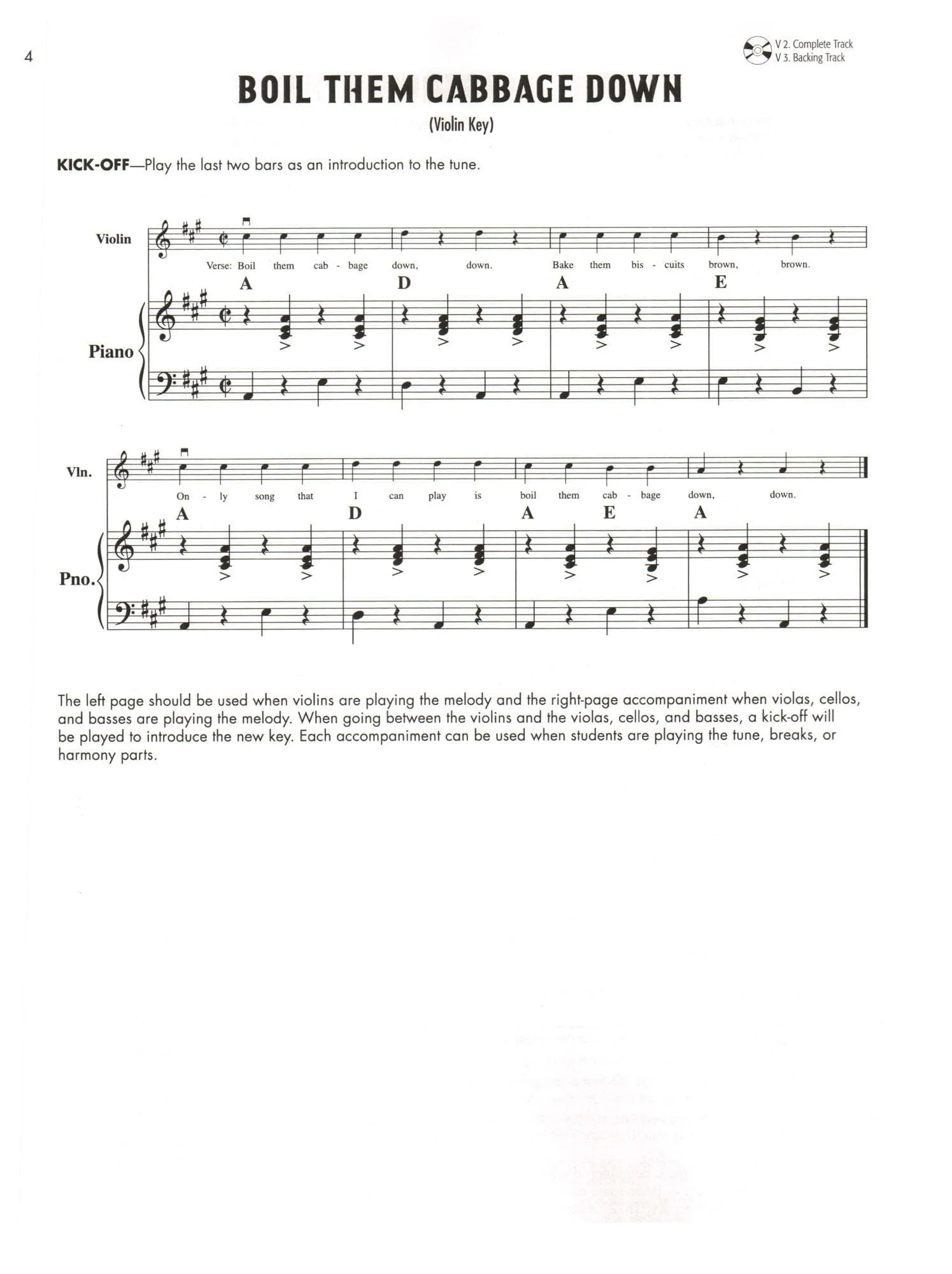 Fiddle & Song - A Sequenced Guide to American Fiddling - by Wiegman, Bratt, and Phillips - Piano Accompaniment Book 1 - Alfred Publishing - Image 3