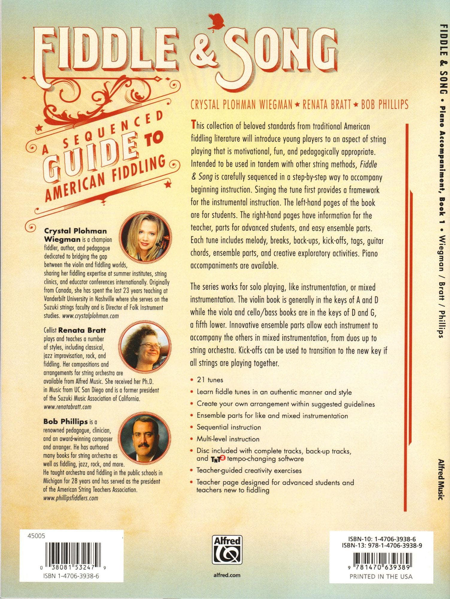 Fiddle & Song - A Sequenced Guide to American Fiddling - by Wiegman, Bratt, and Phillips - Piano Accompaniment Book 1 - Alfred Publishing - Image 4