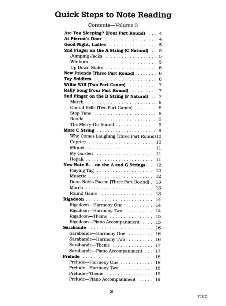 Fink/Müller/Rusch - Quick Steps to Note Reading, Book 3 - Cello - Neil A Kjos Music Co - Image 2