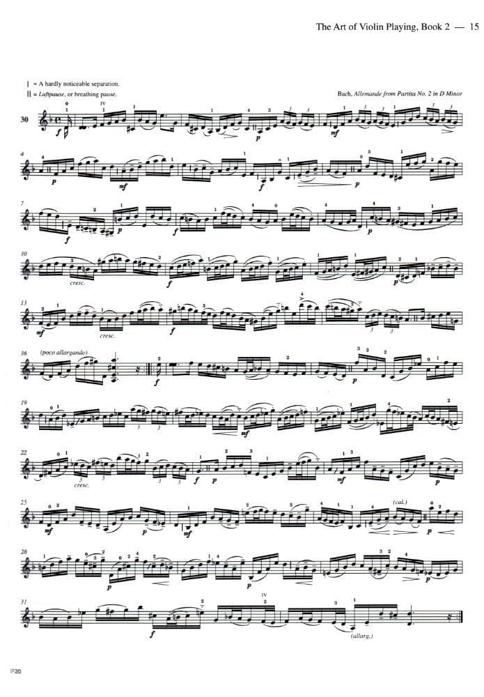 Flesch, Carl - The Art of Violin Playing, Book 2 - edited by Eric Rosenblith - Carl Fischer Edition - Image 3