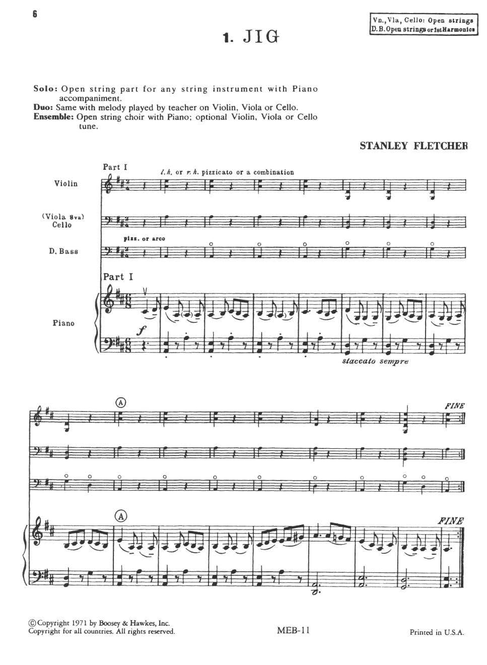 Fletcher, Stanley - New Tunes for Strings, Book 1 - Teacher - Boosey & Hawkes Edition - Image 2