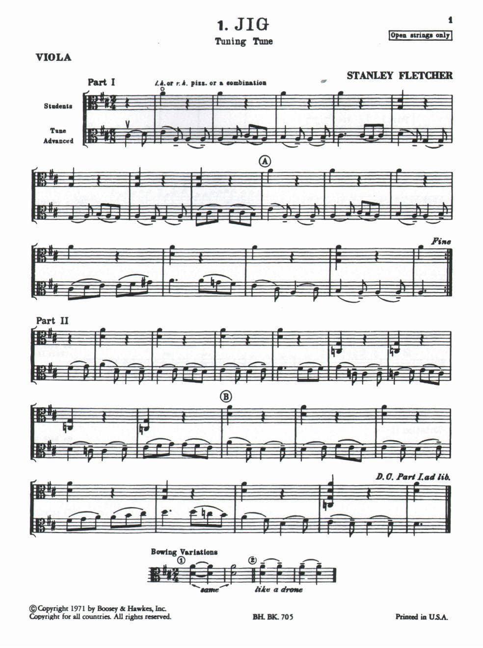 Fletcher, Stanley - New Tunes For Strings, Book 1 - Viola - Boosey & Hawkes Edition - Image 3