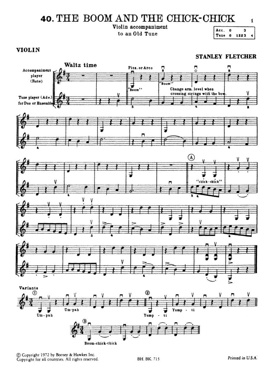 Fletcher, Stanley - New Tunes For Strings, Book 2 - Violin - Boosey & Hawkes Edition - Image 3