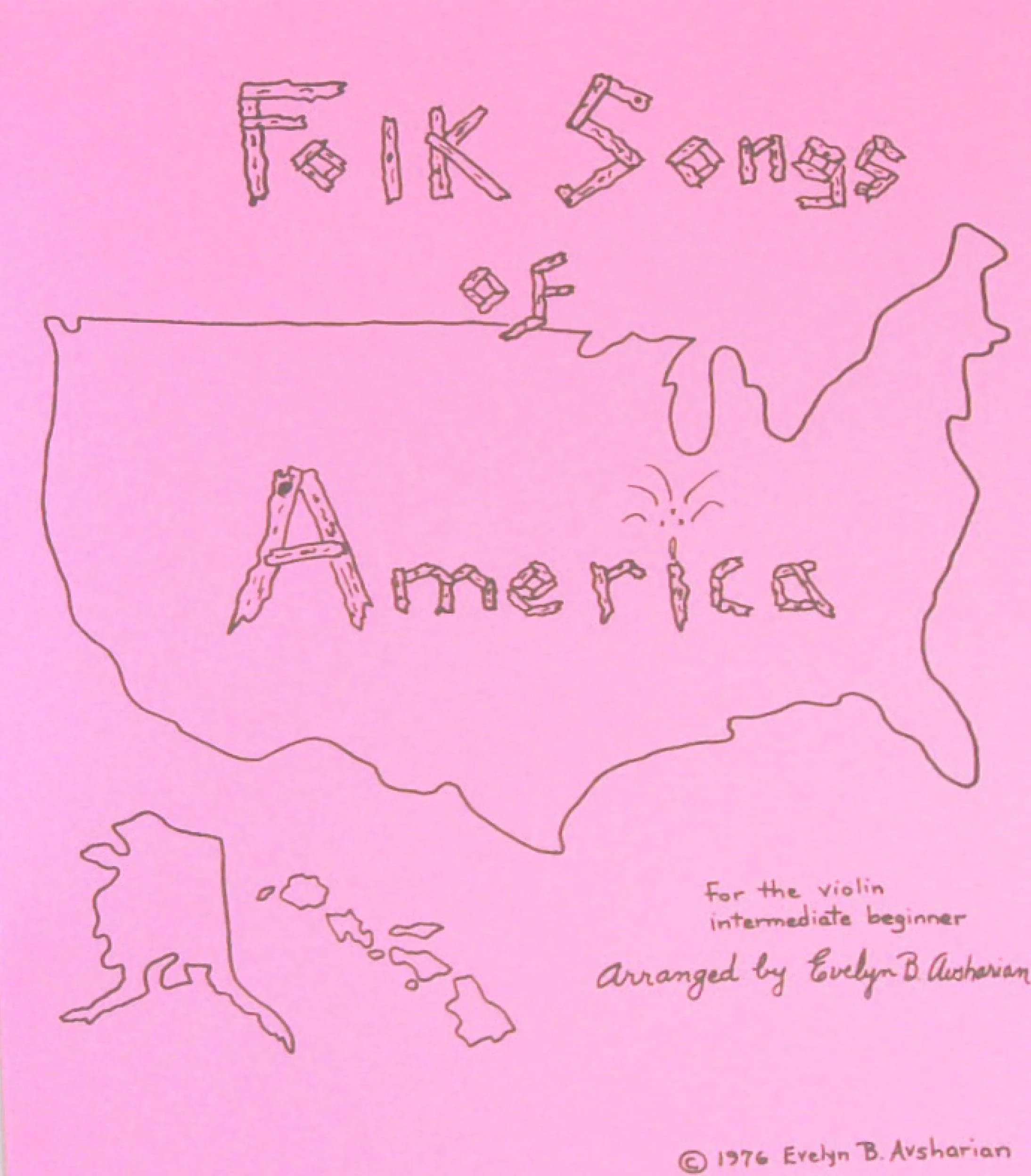 Folk Songs of America - Beginner Book for Violin by Evelyn Avsharian - Digital Download