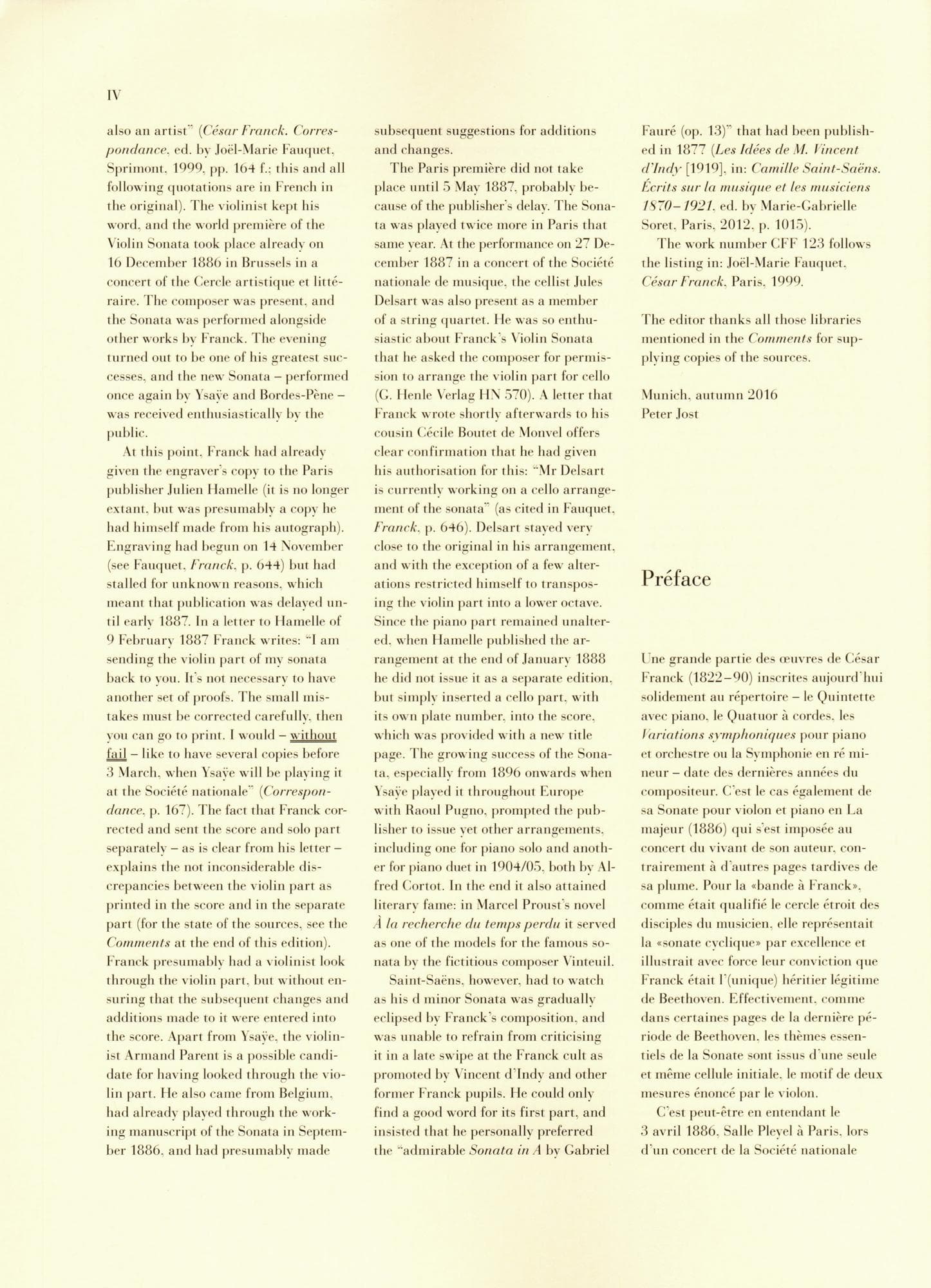Franck, Cesar - Sonata in A Major - for Violin and Piano - markings by Yehudi Menuhin - G Henle URTEXT - Image 4