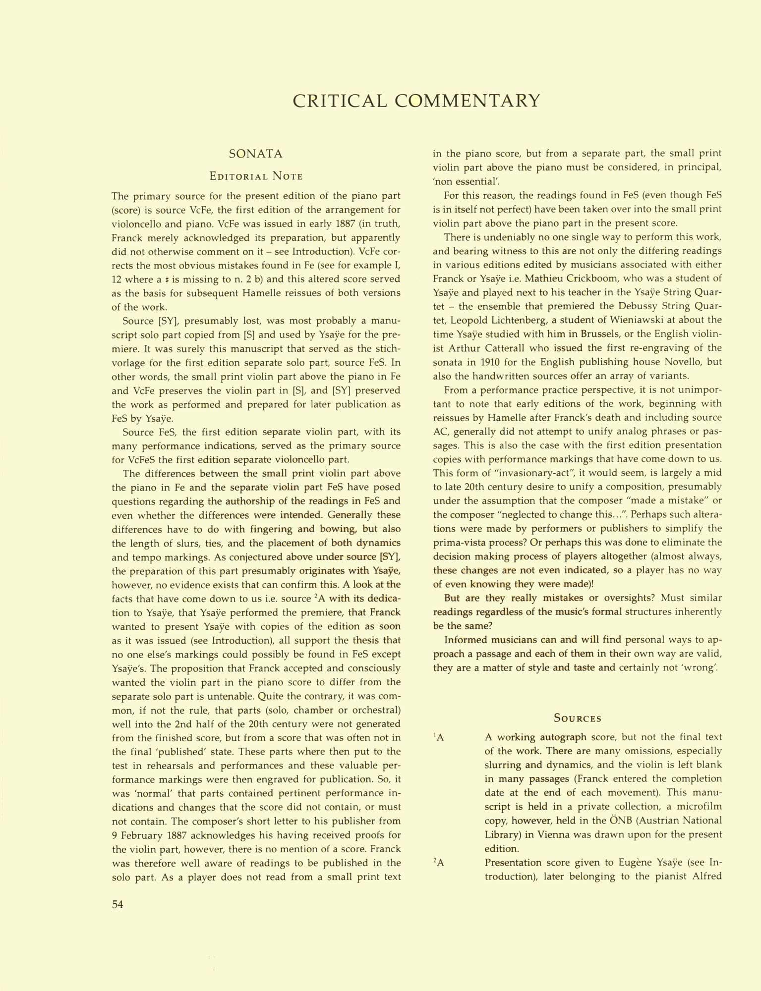 Franck, Cesar - Sonata, Andantino Quietoso, and Melancolie - for Violin and Piano - edited by Woodfull-Harris - Barenreiter URTEXT - Image 8