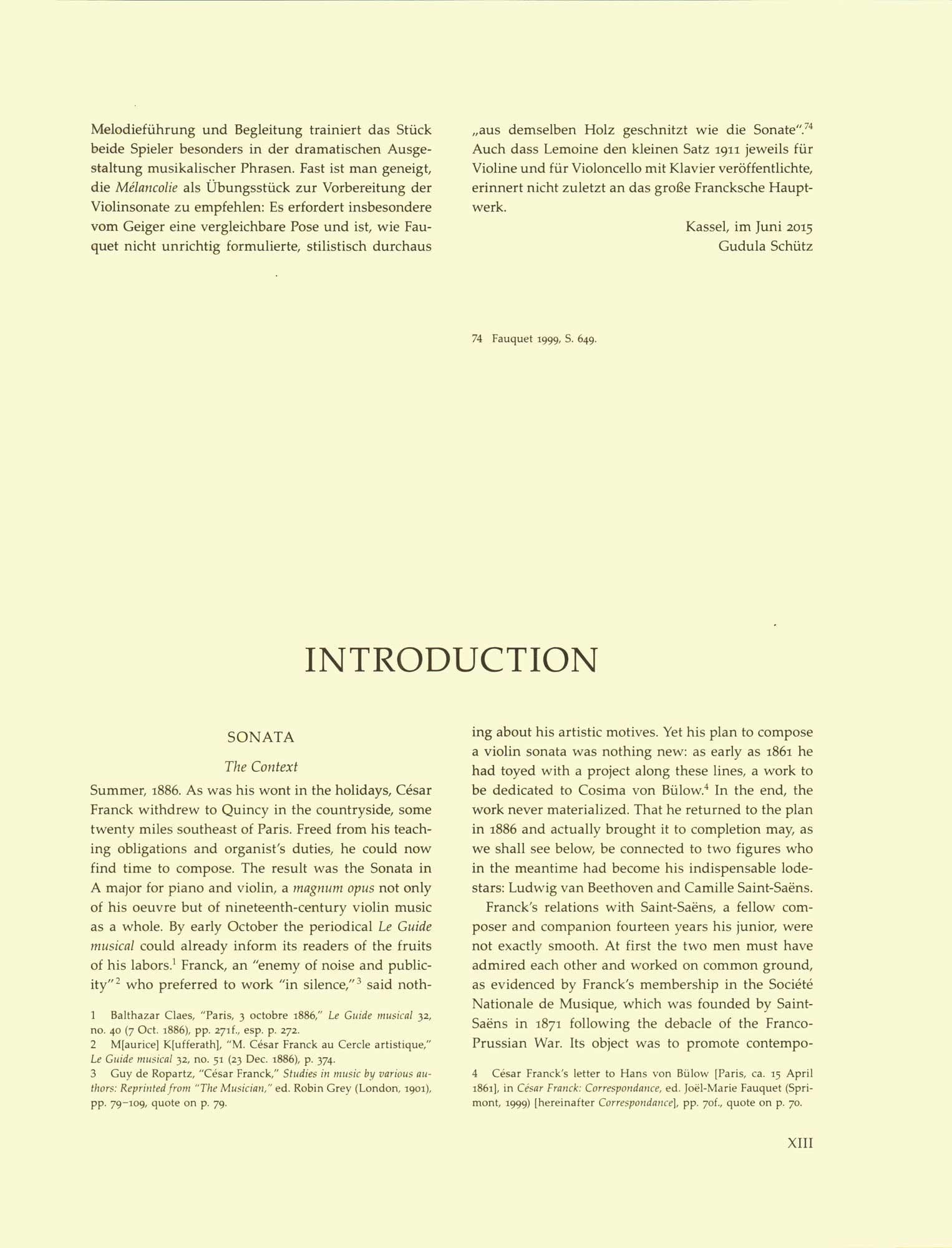 Franck, Cesar - Sonata and Melancolie - for Cello and Piano - edited by Woodfull-Harris - Barenreiter URTEXT - Image 4