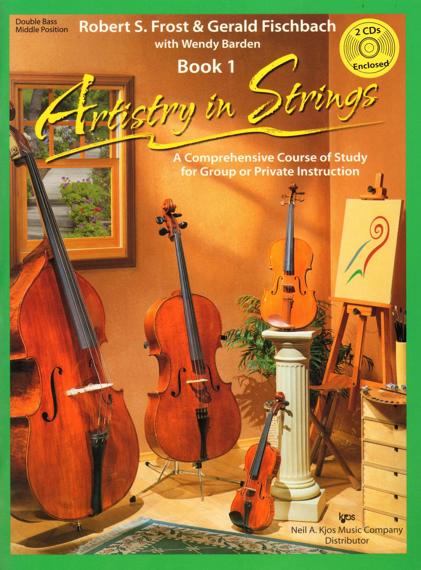 Frost/Fischbach/Barden - Artistry in Strings, Book 1 - Bass (Middle Position) - Book/2-CD set - Neil A Kjos Music Co