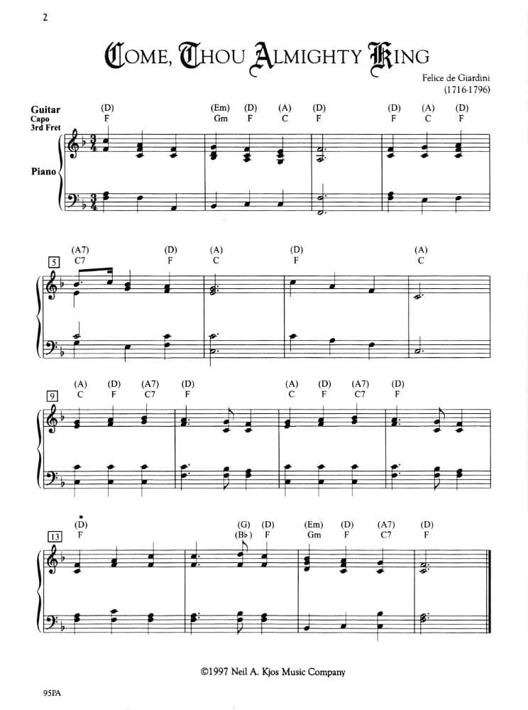 Frost, Robert S - Sacred Settings - Piano/Guitar Accompaniment - Neil A Kjos Music Co - Image 3