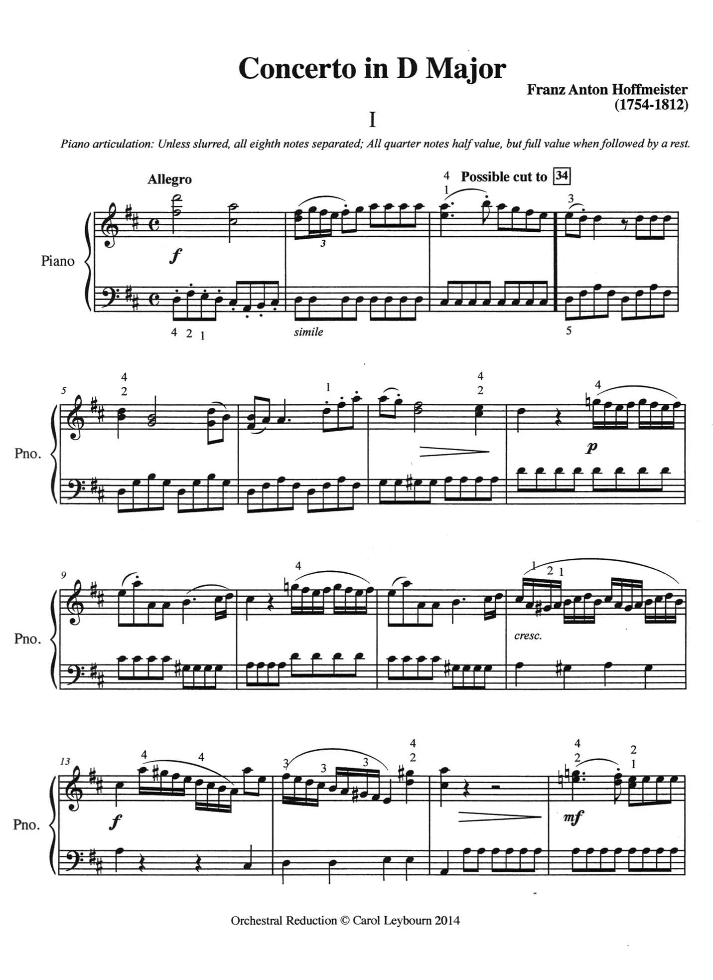 Viola Concertos (Volume 2) - Hoffmeister, J. Schubert, and J.S. Bach - PIANO ACCOMPANIMENT ONLY - arranged by Carol Leybourn - Frustrated Accompanist Edition - Image 3