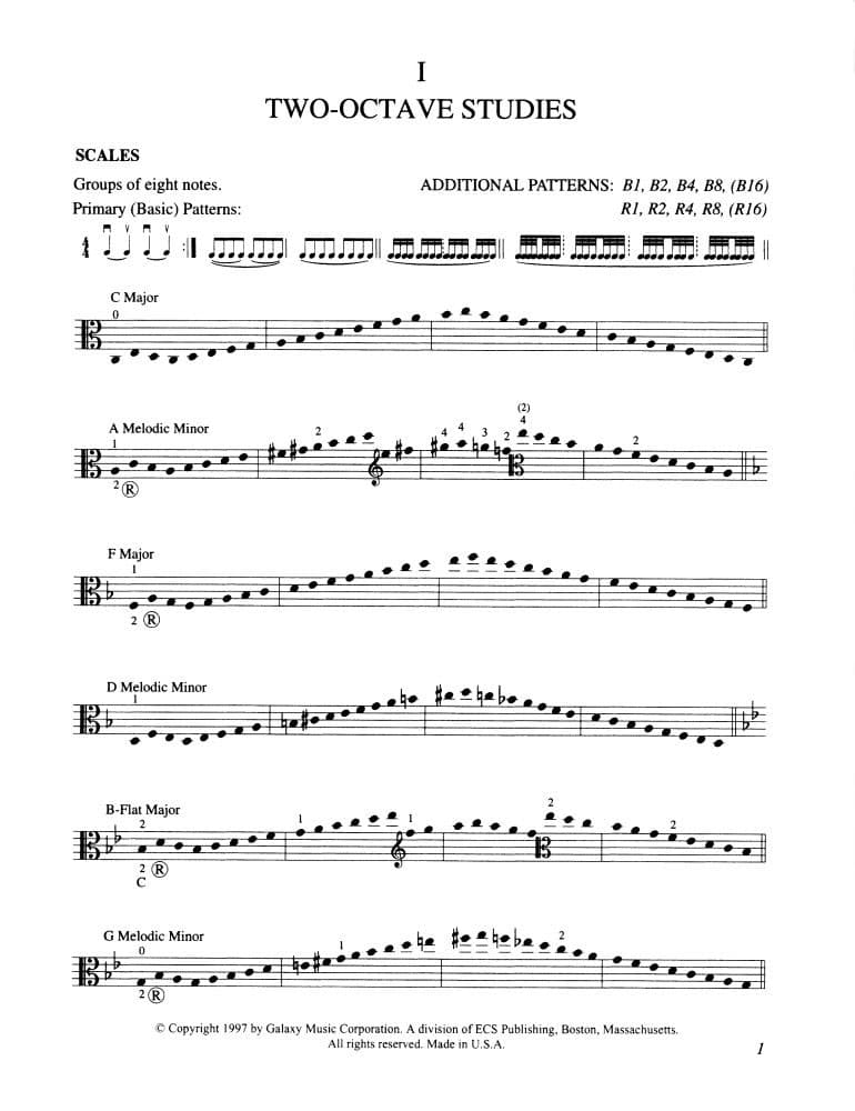 Galamian, Ivan - Galamian Scale System - Viola - arranged and edited by Karen Olson - EC Schirmer Edition - Image 3