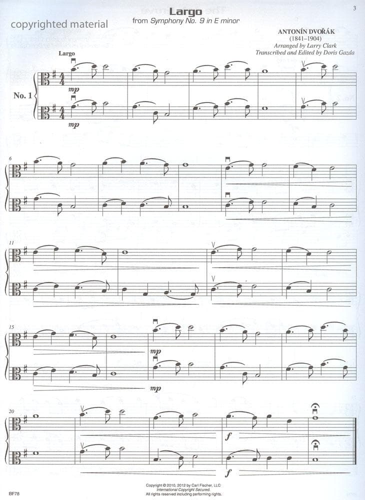 Gazda / Clark - Compatible Duets for Strings - Viola - Carl Fischer - Image 3