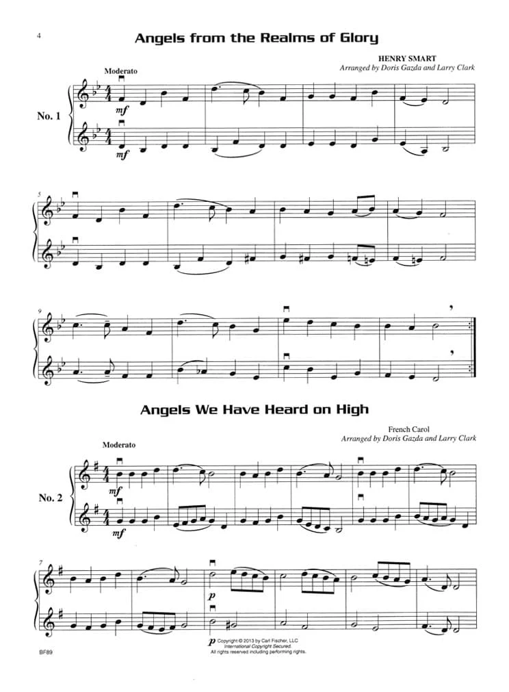 Gazda / Clark - Compatible Christmas Duets for Strings - Violin - Carl Fischer - Image 3