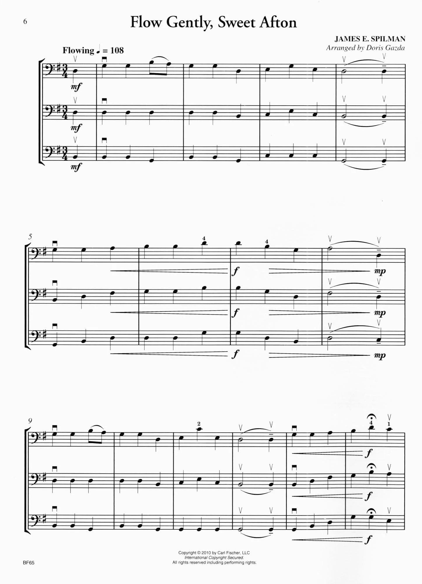 Progressive Trios for Bass - 26 Trios for Any Combination of Stringed Instruments - Arranged by Doris Gazda - Carl Fischer Publication - Image 3