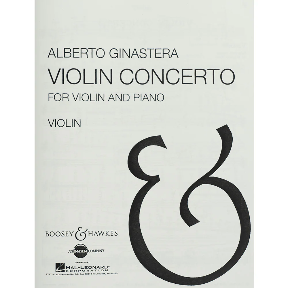 Ginastera, Alberto - Violin Concerto, Op. 30 for Violin and Piano - Image 2