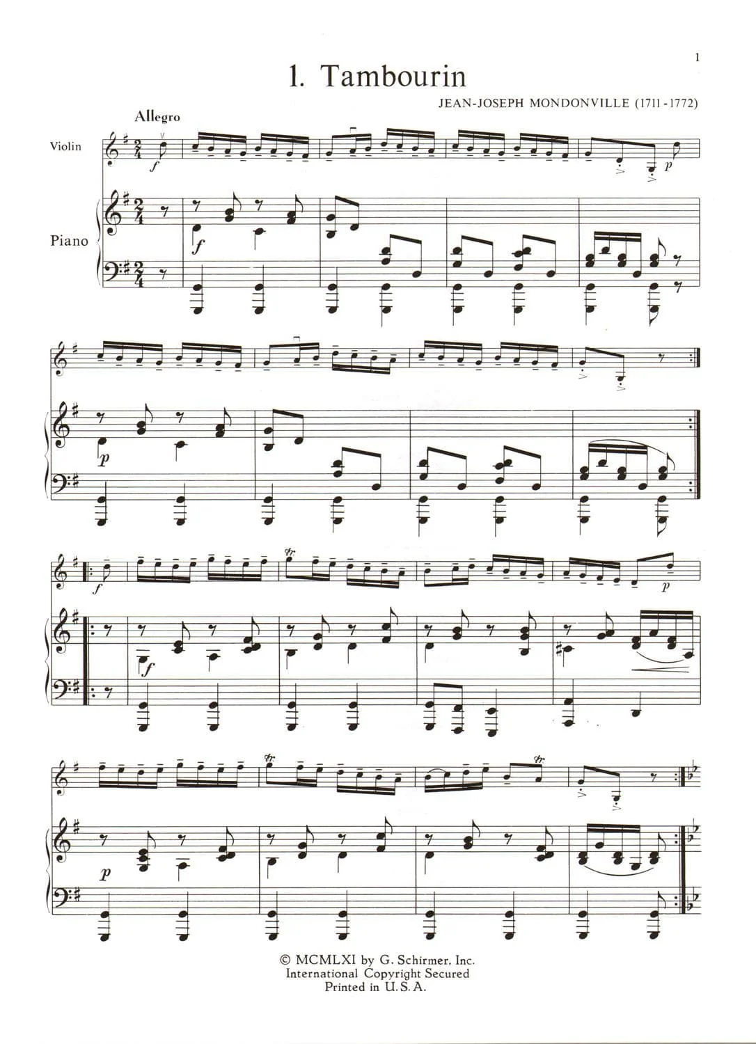 Solos for the Violin Player - Violin and Piano - edited by Josef Gingold - G Schirmer Edition - Image 3