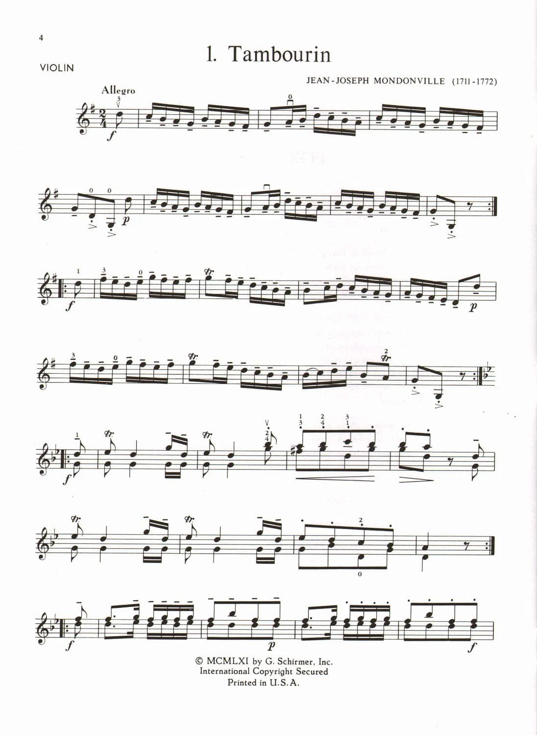 Solos for the Violin Player - Violin and Piano - edited by Josef Gingold - G Schirmer Edition - Image 4