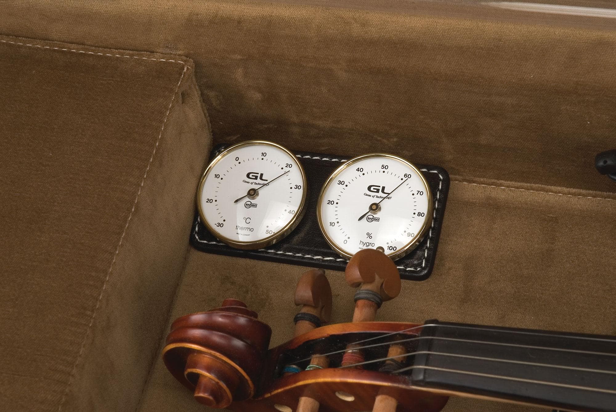 GL Quarter Circle Violin Case Black Nylon - Image 6