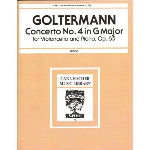 Goltermann, Georg - Concerto No 4 In G Major, Op 65 - Cello and Piano - edited by Leo Schulz - Carl Fischer Edition