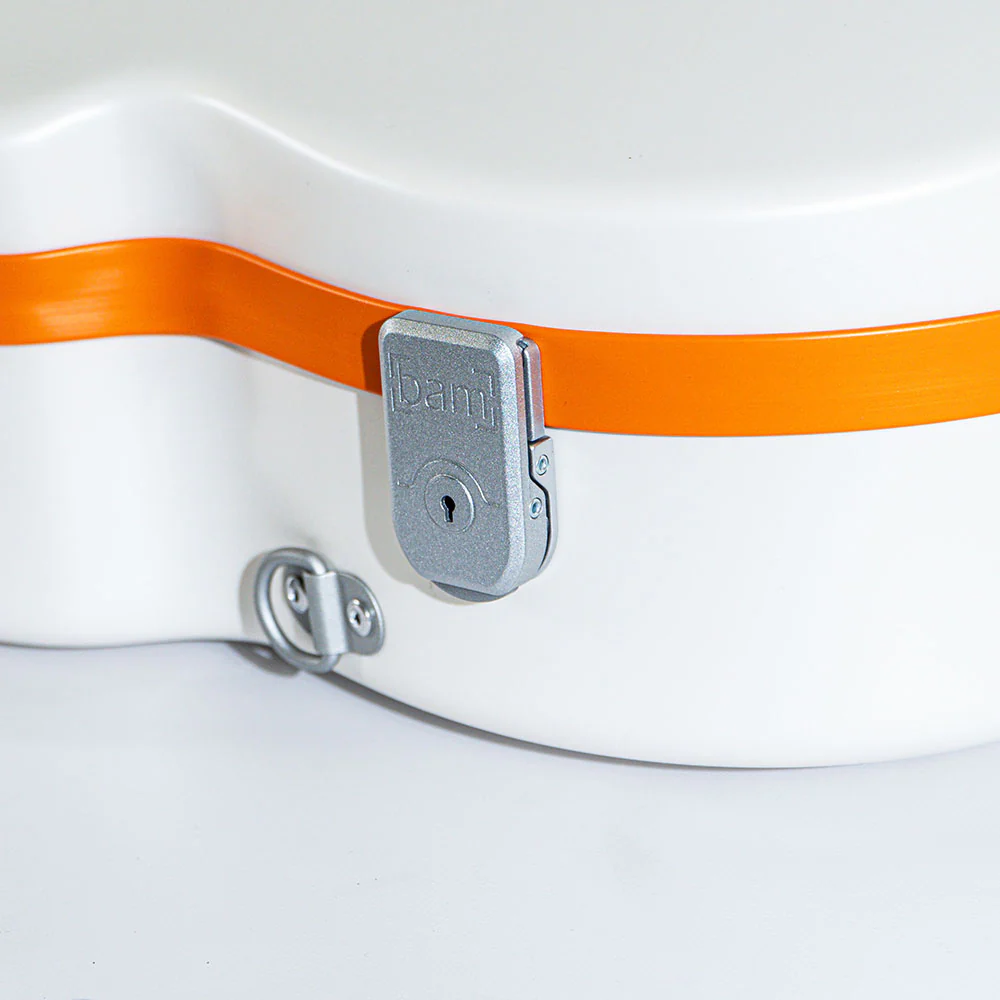 BAM Graffiti Hightech Contour Violin Case - 4/4 Size - White and Orange - Image 3