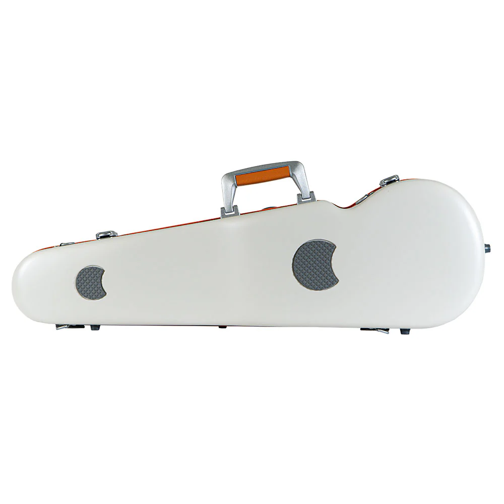 BAM Graffiti Hightech Contour Violin Case - 4/4 Size - White and Orange - Image 5