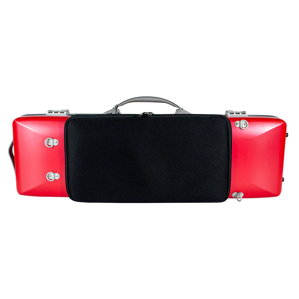 BAM Graffiti Hightech Oblong Violin Case - 4/4 Size - Raspberry and Silver - Image 6