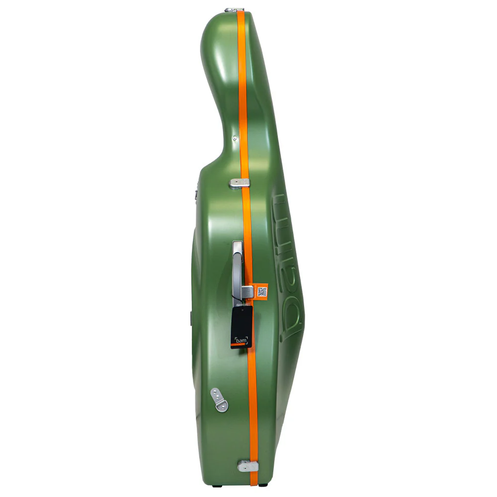 BAM Graffiti Hightech Slim Cello Case - 4/4 Size - Green and Orange - Image 3