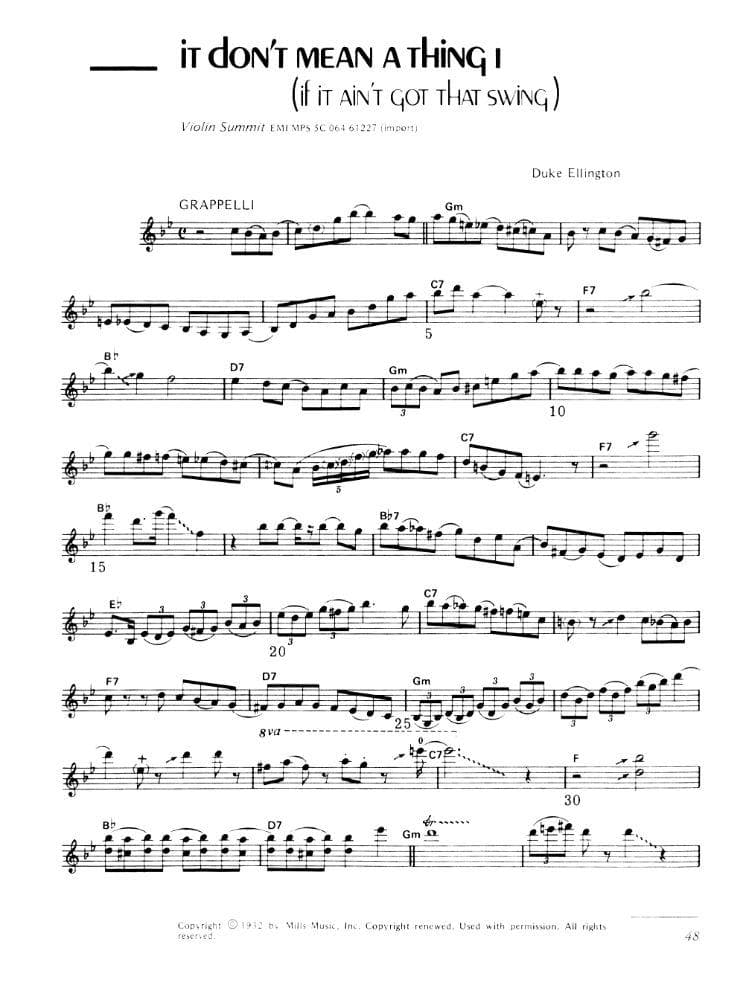 Glaser/Grappelli - Jazz Violin - Violin with Chord Symbols - Music Sales Edition - Image 3