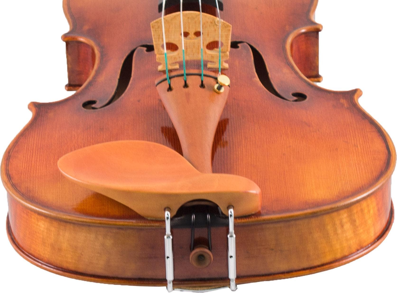 Guarneri Boxwood Viola Chinrest - Rounded Plate - Image 2