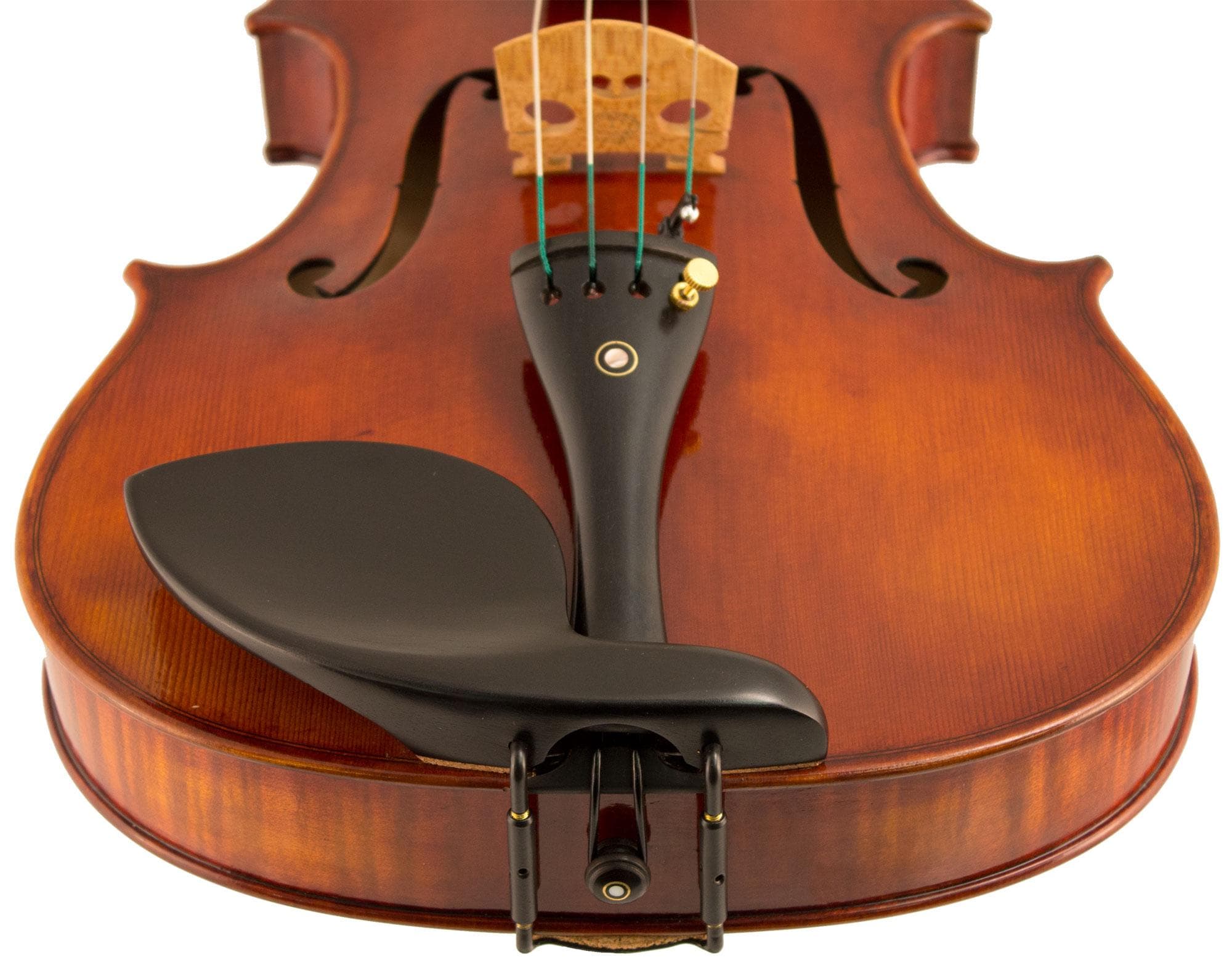 Guarneri Viola Chinrest Ebony w/ Black Clamp - Image 2