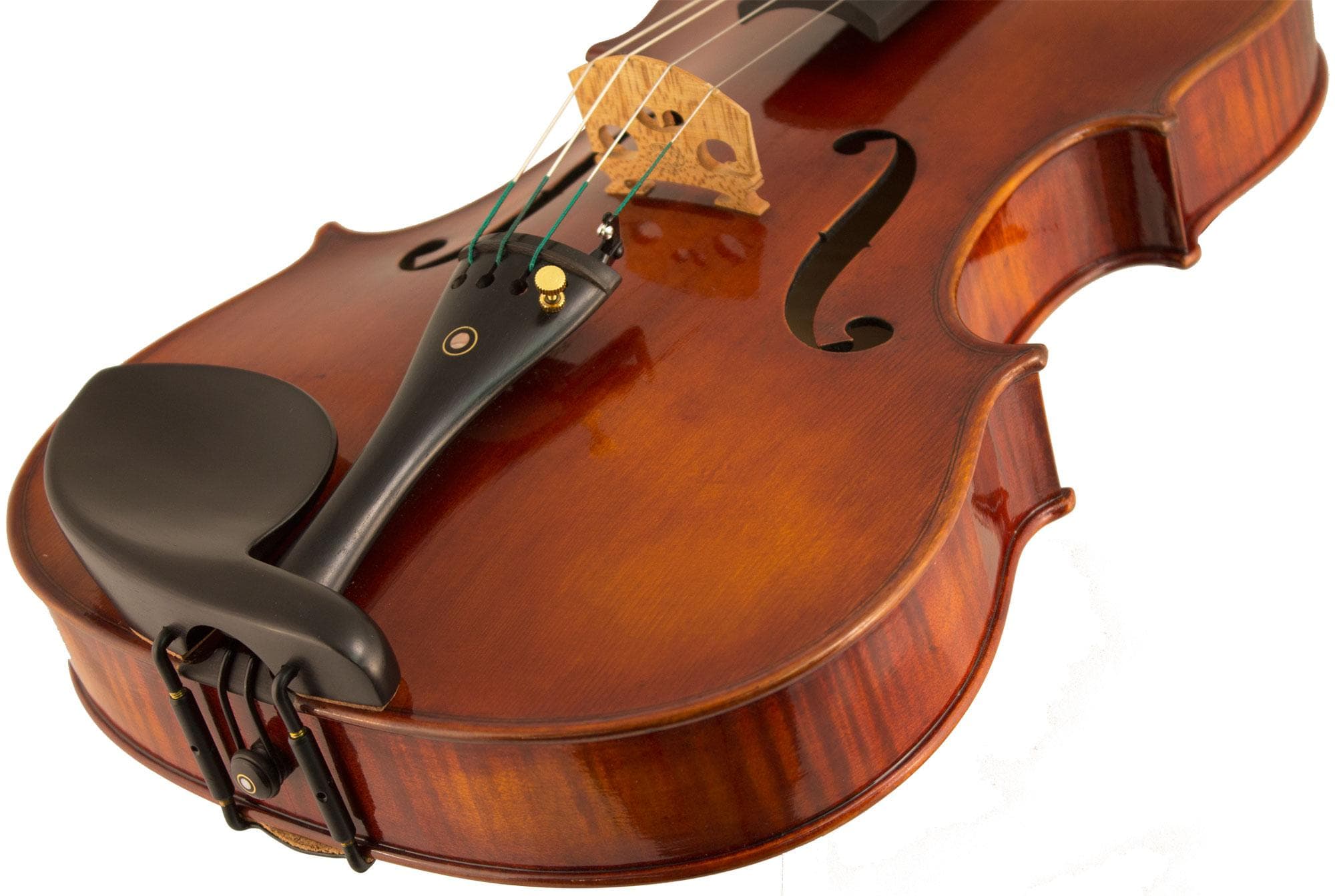 Guarneri Viola Chinrest Ebony w/ Black Clamp - Image 3