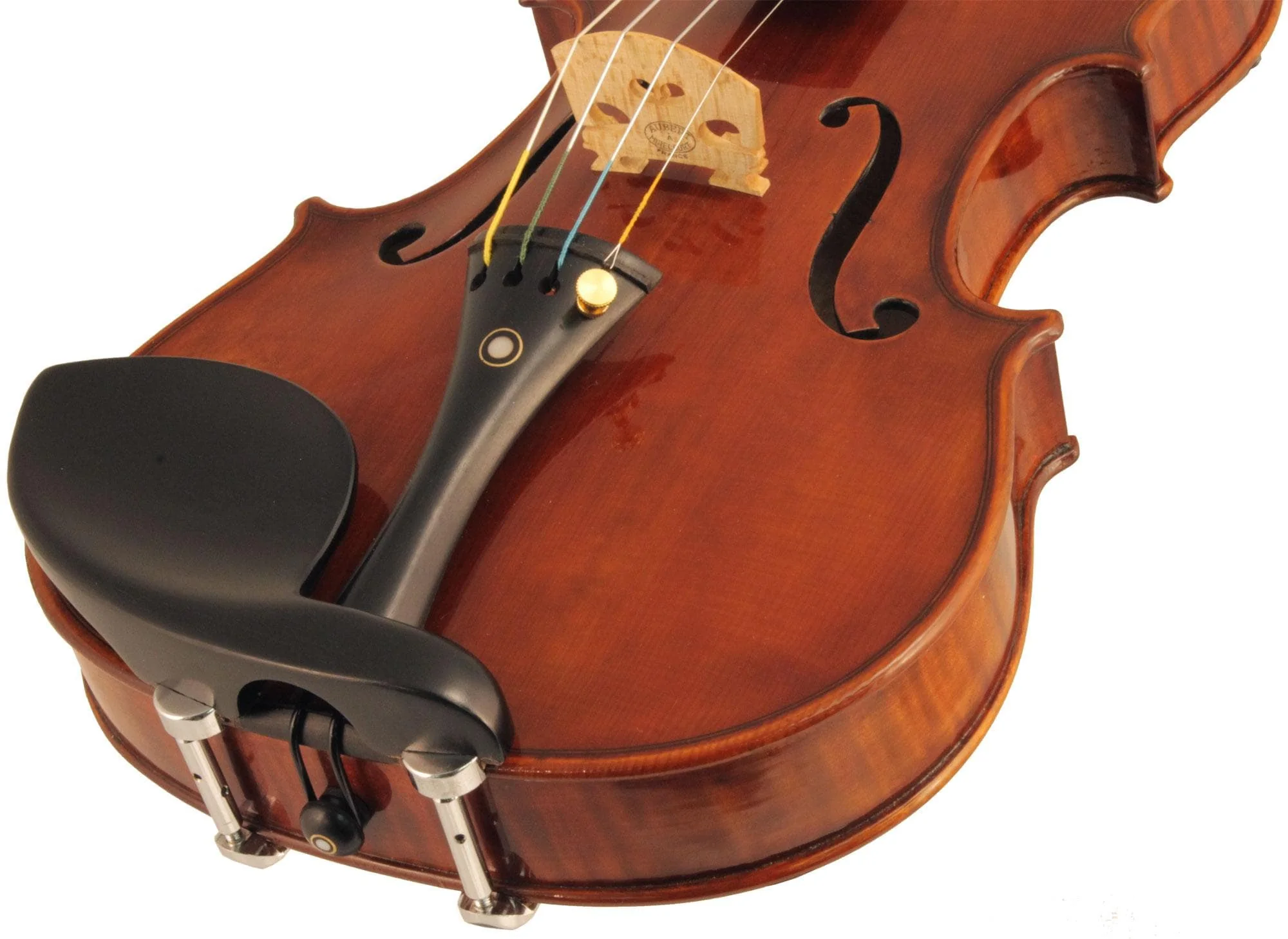 Guarneri Ebony Violin Chinrest - Hill Style Clamps - Image 3